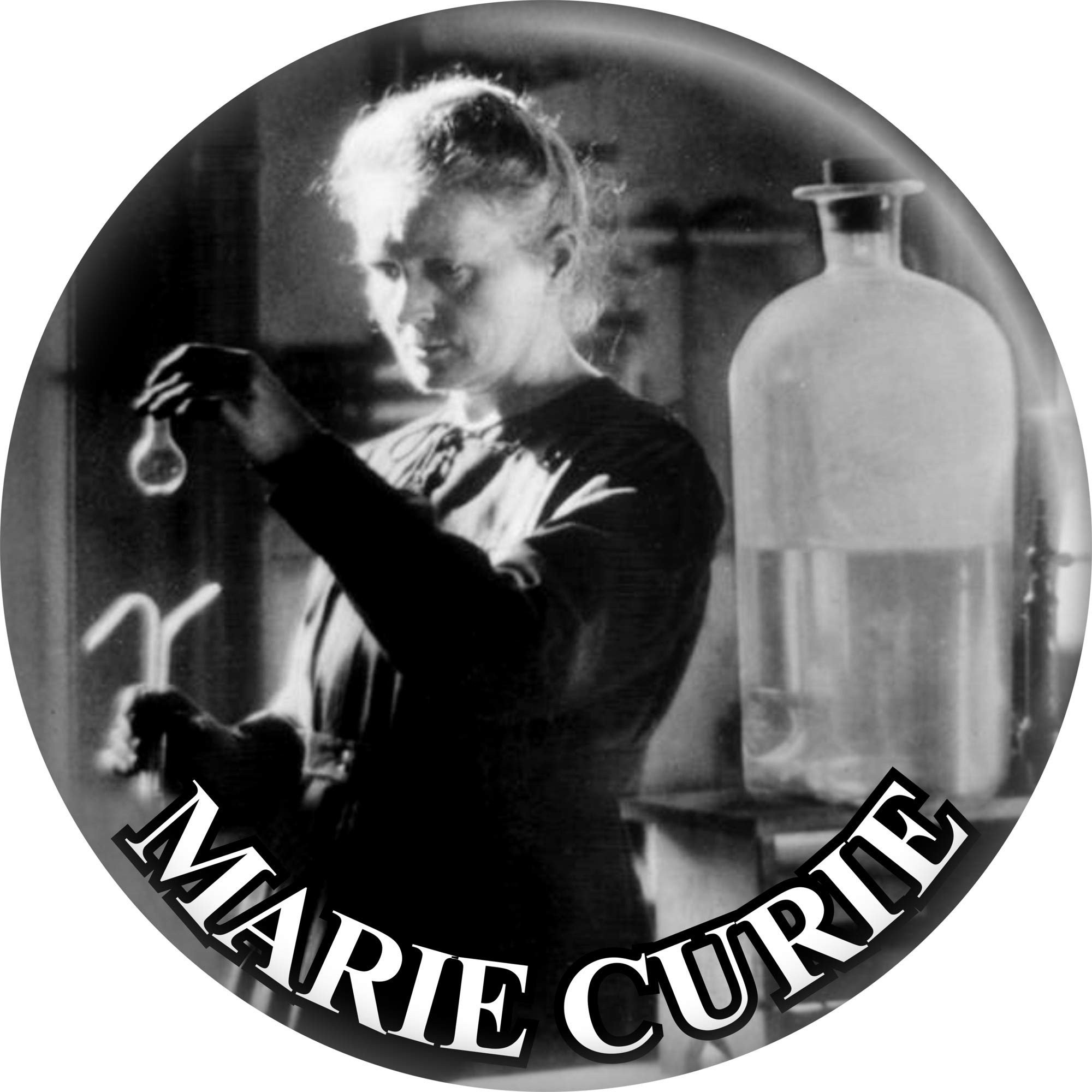 Marie Curie - 1.5" Round Button