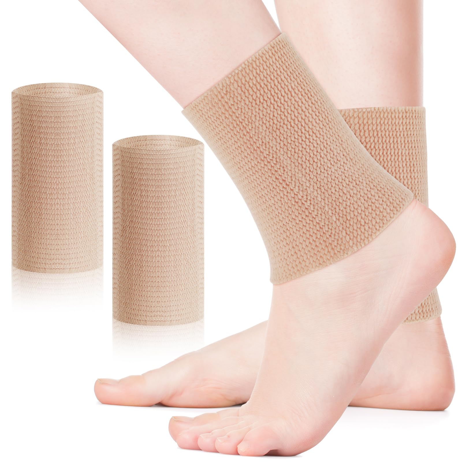 Prasacco 1 paio di manicotti in gel per caviglia per uomo e donna, protezione per caviglia, protezione per caviglia, calzini da skate, cavigliere, monitor per pattinaggio, equitazione, sci, protezione