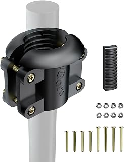 iBorn Squirrel Baffle Support Bracket, Squirrel Baffle Accessory Buckle Stopper for Bird Feeder Pole, Pack of 1