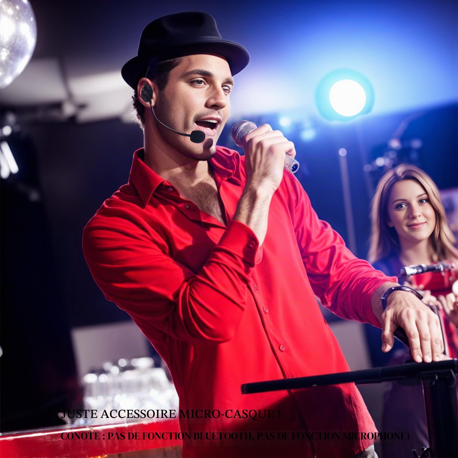 Faux microphone, jouet de fête, micro cosplay, pour représentations sur