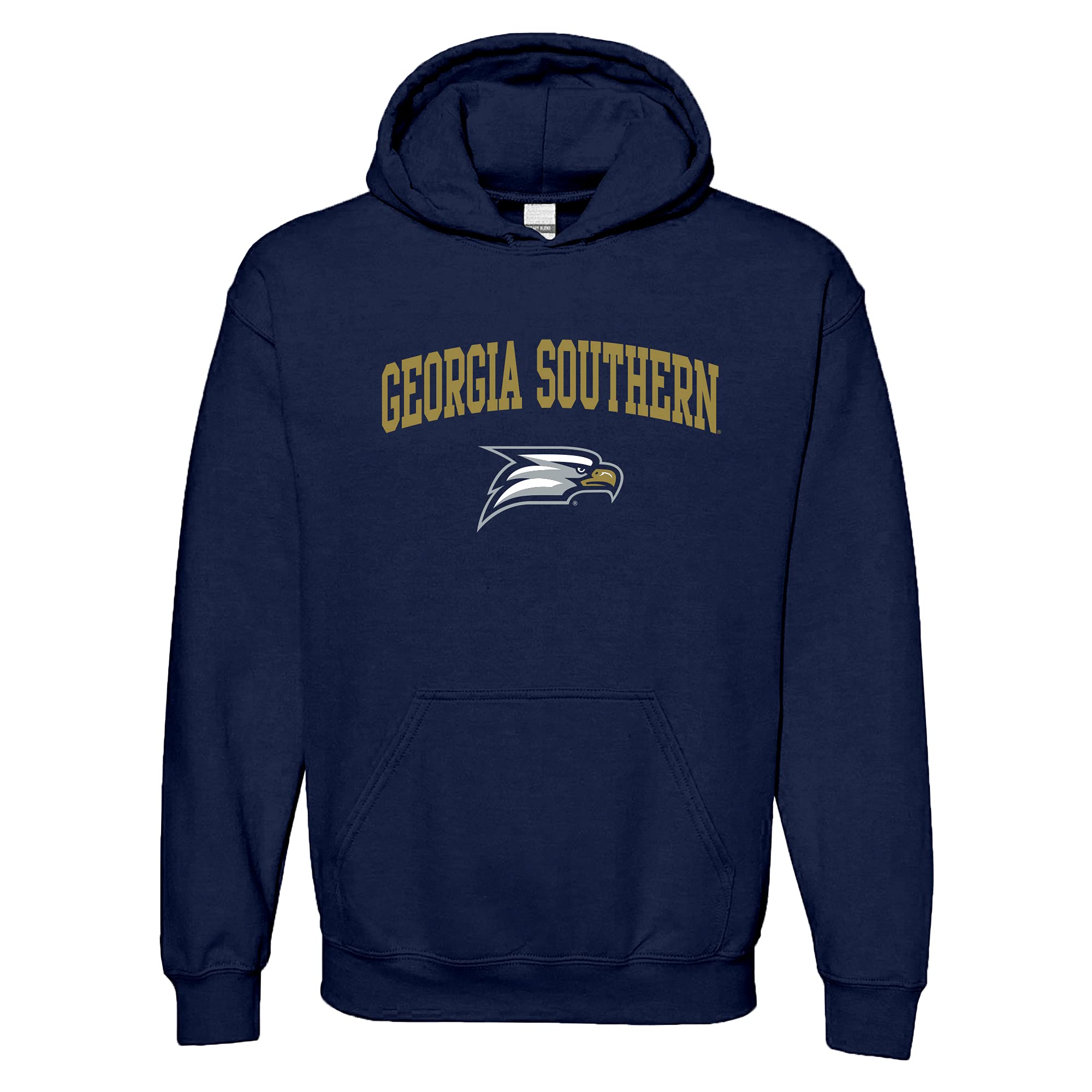 UGP Campus Apparel NCAA Officially licensed College - University Team Color Arch Logo Hoodie, Georgia Southern Eagles Navy, L โ image 1