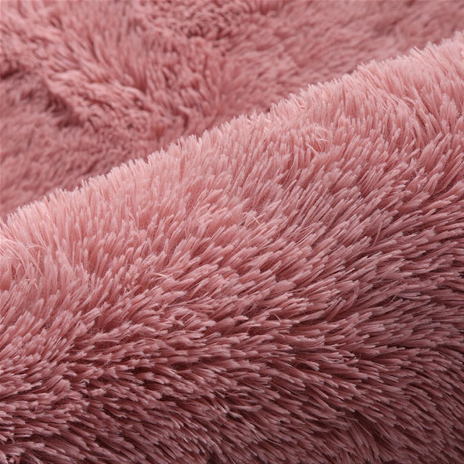 Tappeto moderno a pelo lungo, morbido e felpato, per soggiorno, camera da letto, design rosa, 120 x 200 cm, elegante decorazione per la casa, ideale per bambini e camerette
