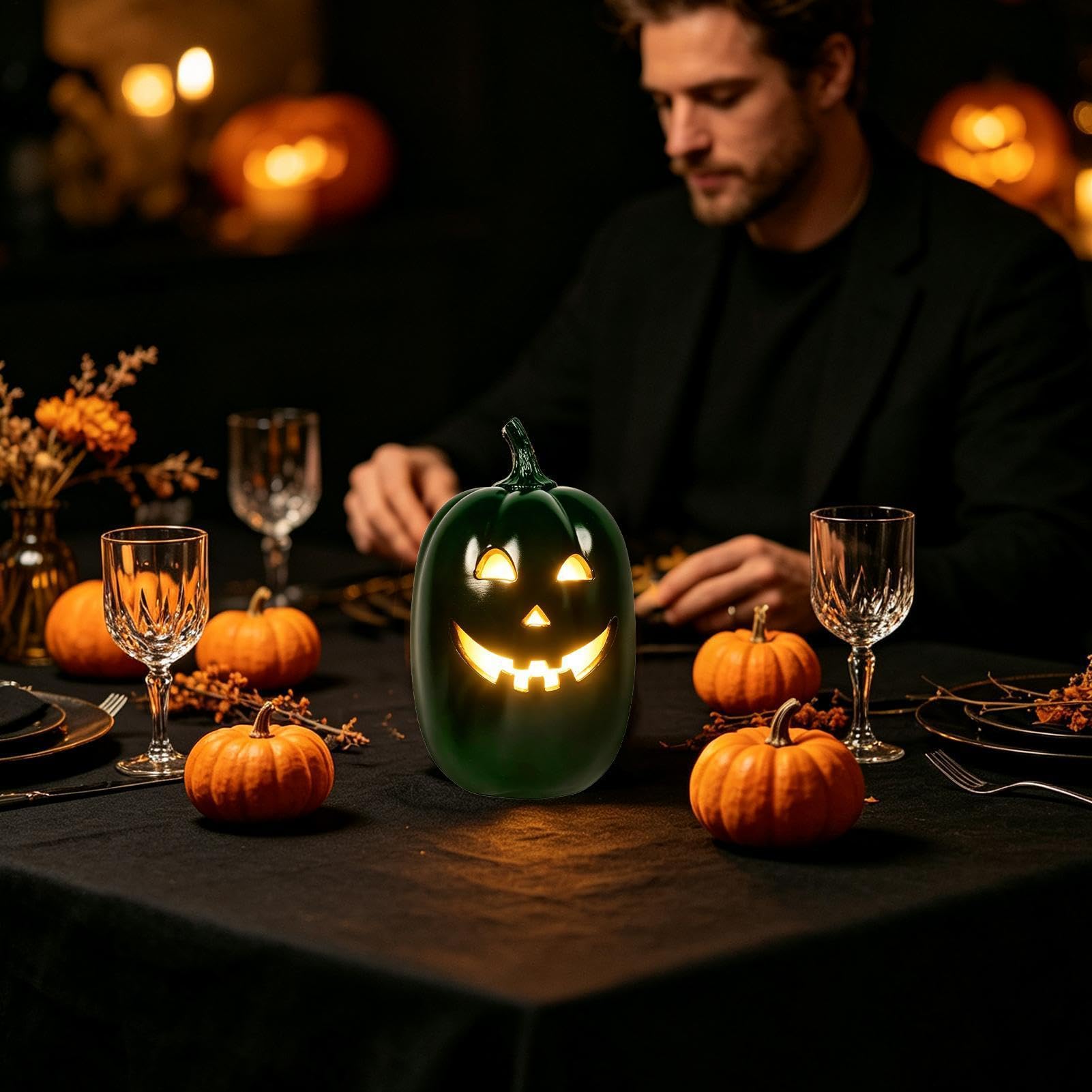 Lampada di Halloween Hollow Spooky Divertente Caldo Glow Room Decor | Luci decorative Lampada di Halloween per la Casa Soggiorno Tavolo da pranzo Camino Casa infestata Festa
