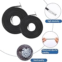 Vista 4 de Paquete de 4 cables de repuesto para silla de gravedad negra mejorados, cordón de repuesto para silla de gravedad cero, cordón de reparación