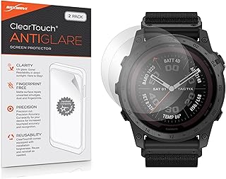 BoxWave Screen Protector Compatible with Garmin Tactix 7 - ClearTouch Anti-Glare (2-Pack), Anti-Fingerprint Matte Film Skin for Garmin Tactix 7