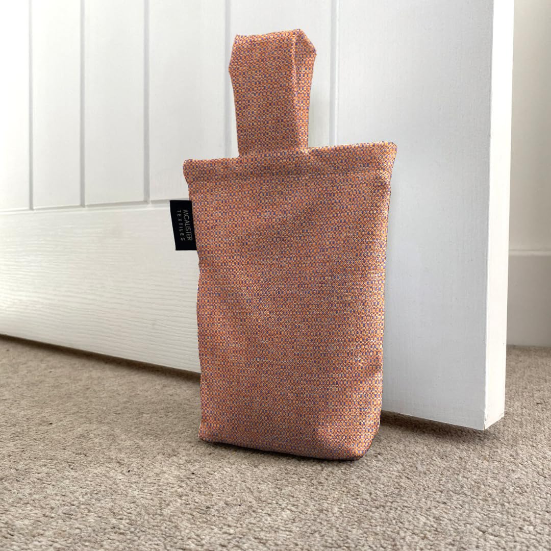 McAlister Textiles Milan Unfilled Fabric Door Stop Bag 21cm x17cm in Terracotta