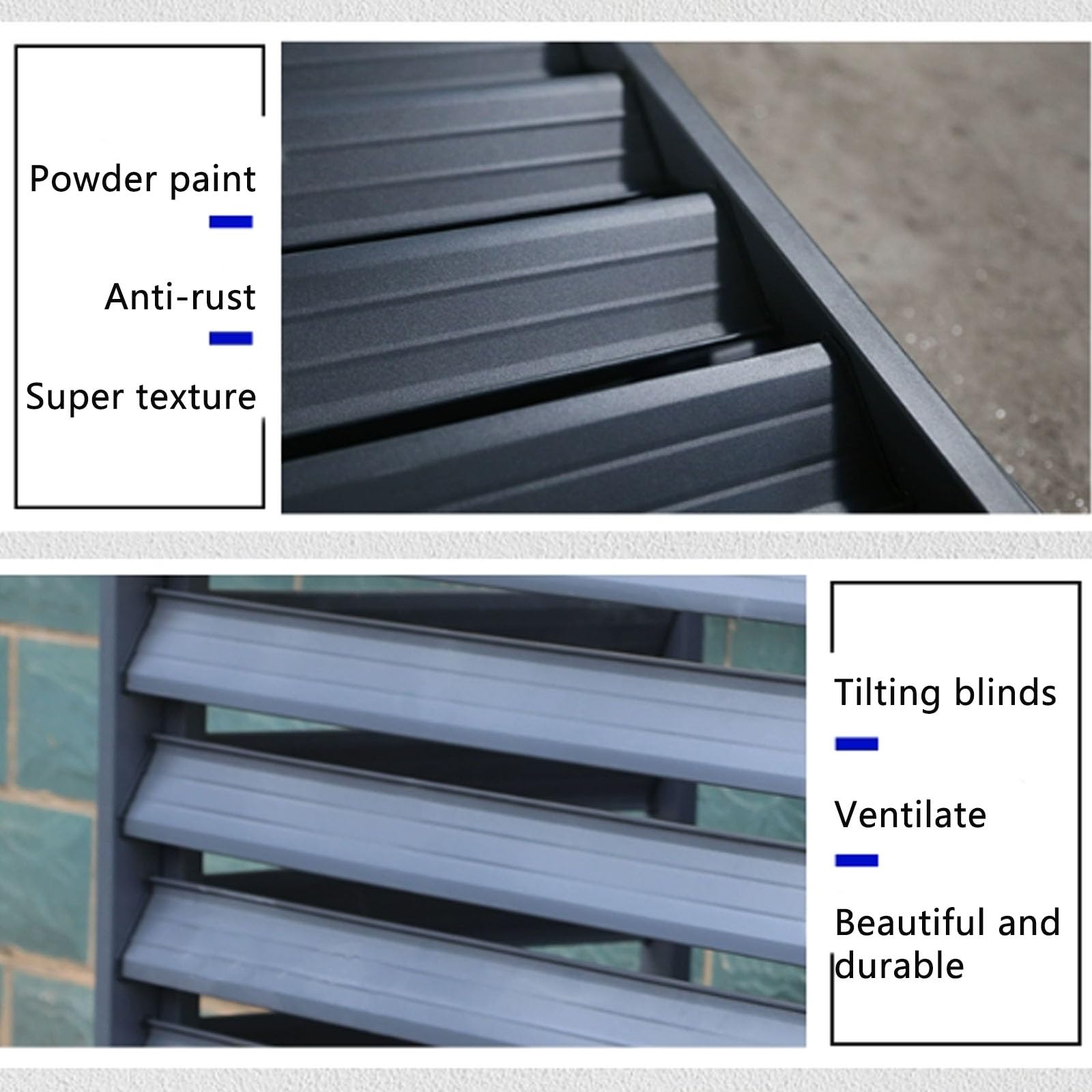 Cubierta de aluminio para aire acondicionado con reducción de ruido, protección de unidad al aire libre, calefacción, protector de radiador, resistente a la intemperie, carcasa de CA para uso en