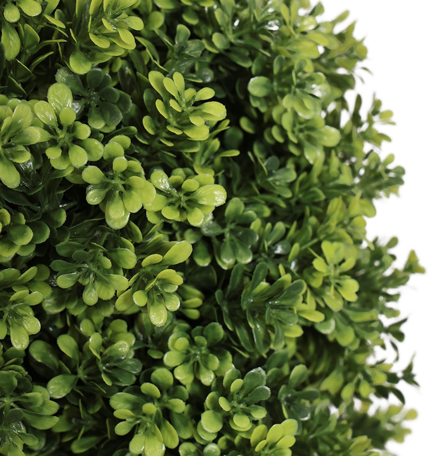 22in Artificial Topiary Boxwood Ball Trees for Outdoor Front Porch, Patio, Balcony or Home Decoration, Faux Shrubs, 2pcs/Set Designed for Decorative Use