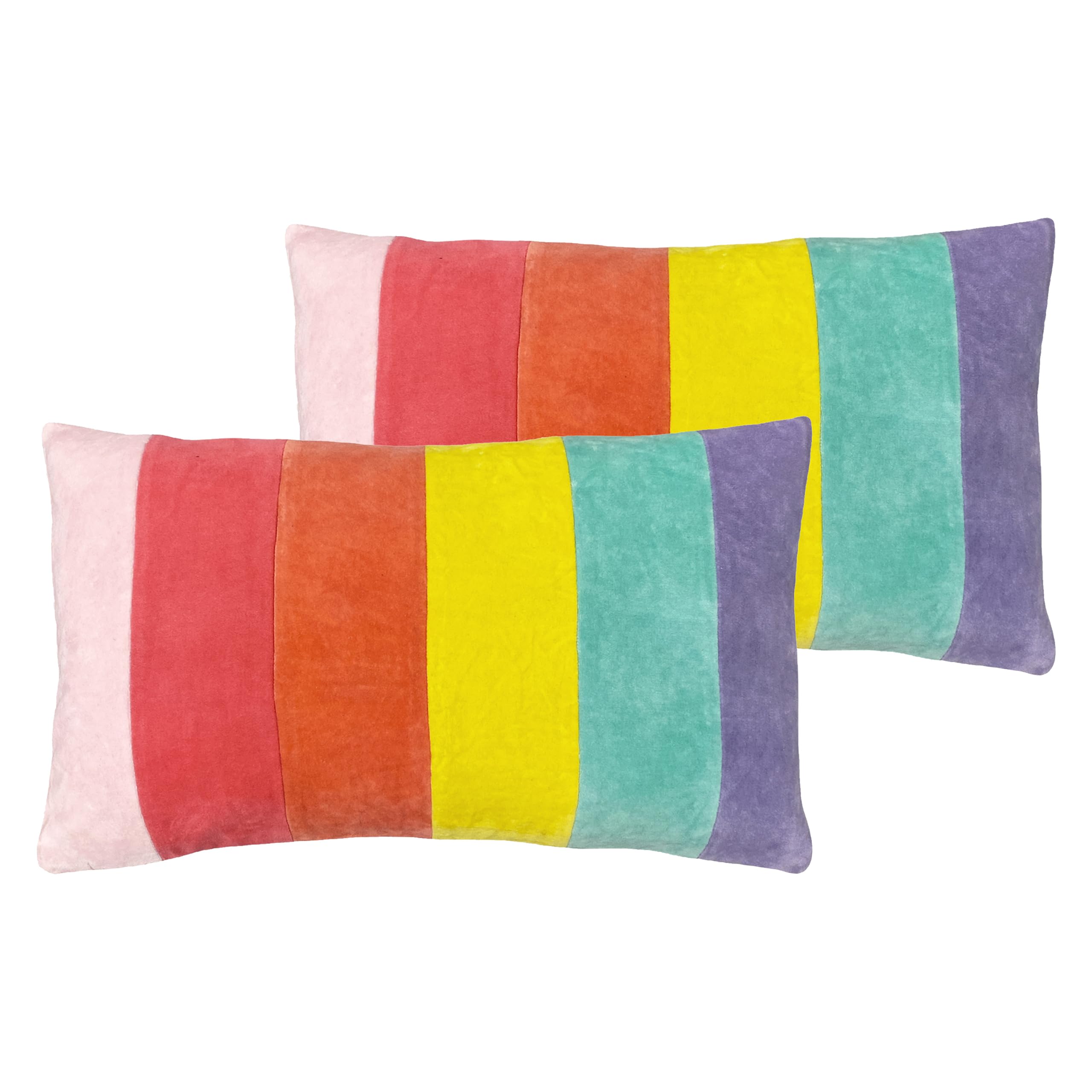 furn. little Rainbow Feather Filled Cushions Twin Pack