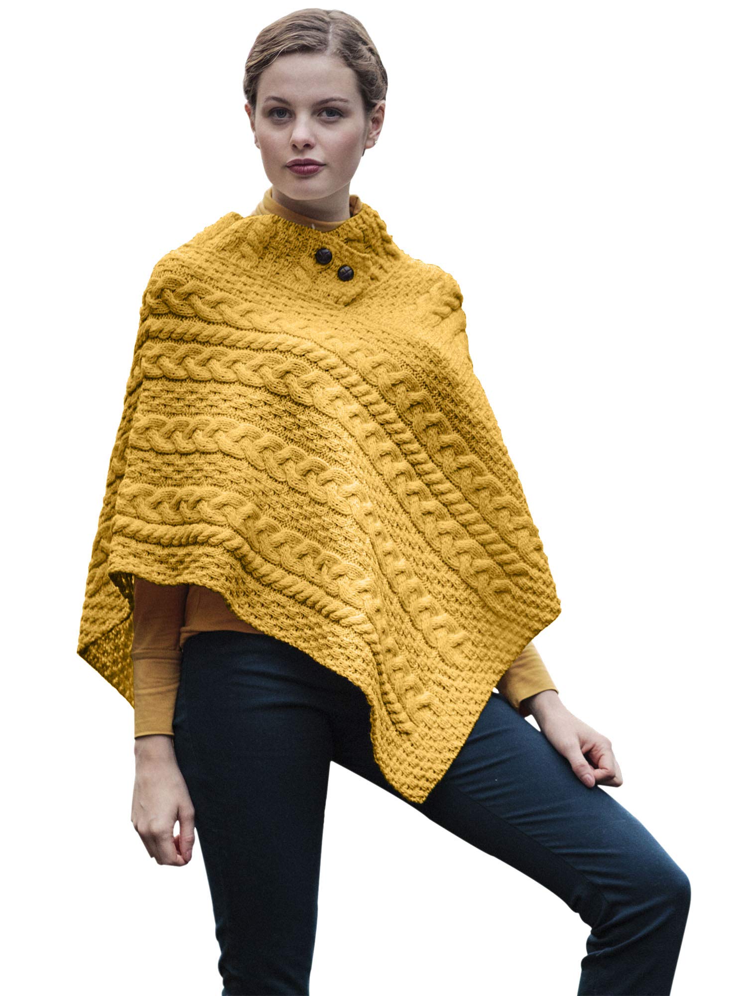 Irish 100% Merino Wool Poncho for Women Made in Ireland