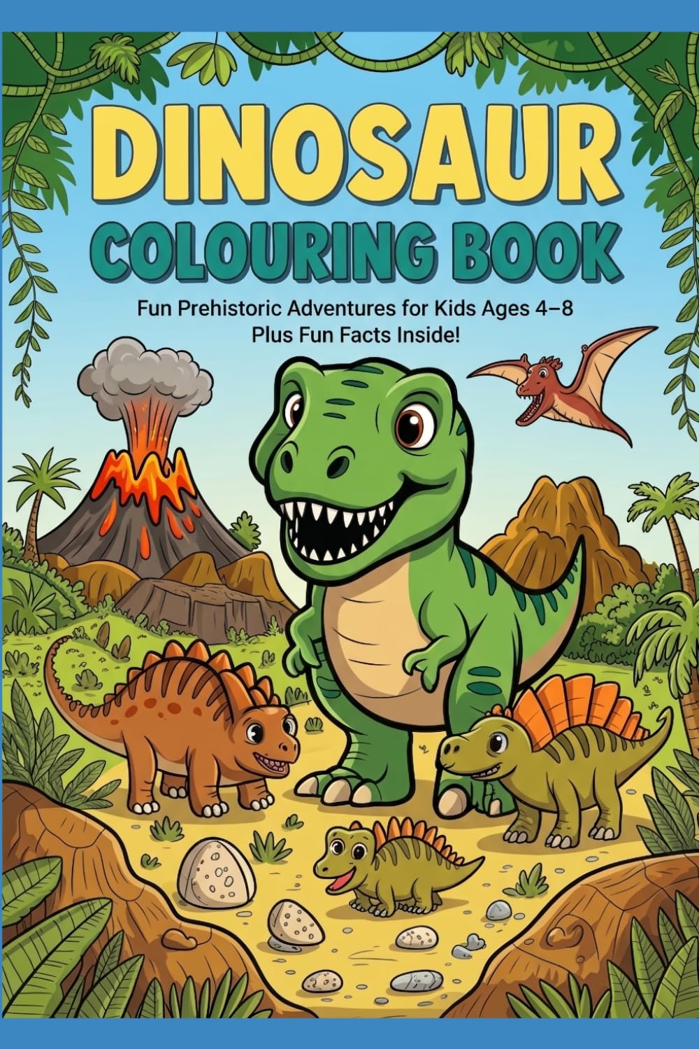 FUN FACT DINOSAUR COLOURING BOOK