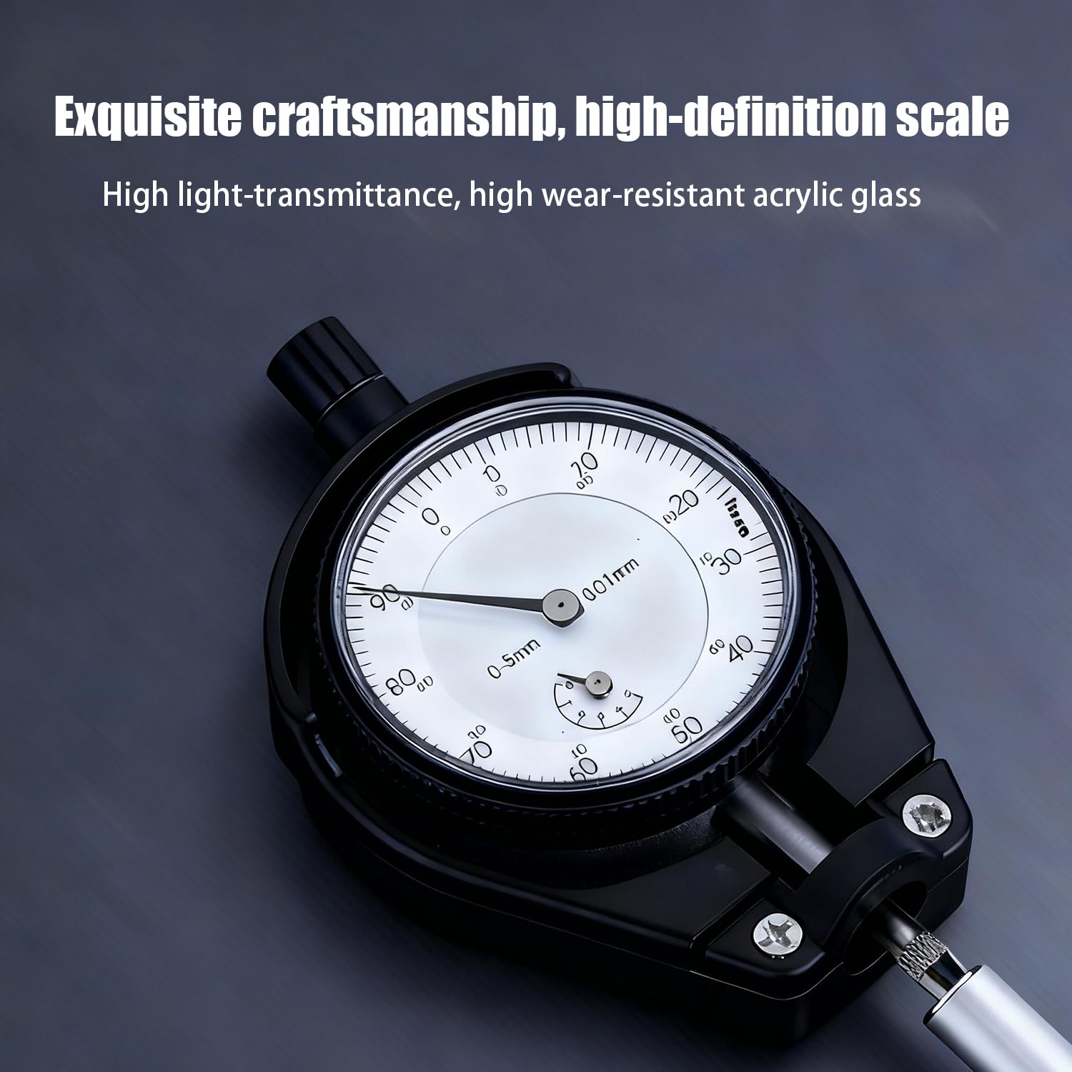 Strumento Di Misurazione Della Precisione Del Diametro Interno 50-160 Mm, Precisione 0,01 Mm, Profondità 150 Mm, Completo Di 12 Punte Intercambiabili e Custodia, Con Indicatore a Quadrante