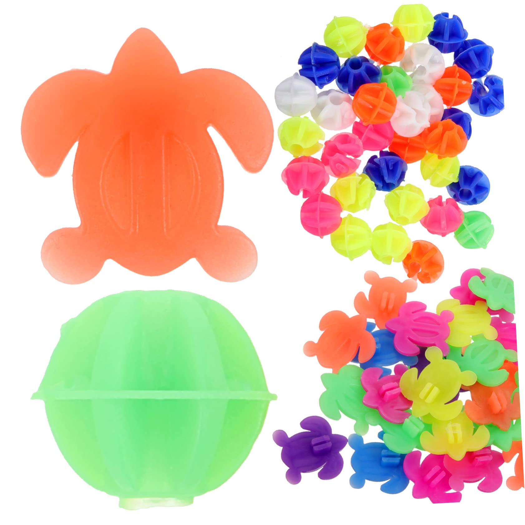 VICASKY 61Pcs Bicycle Decors Plastic Bike Wheel Beads for Easy to Install Bike Accessories for Decorating Boys and Bicycles Fun and Engaging Bike Decor