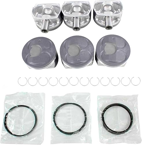 Miniatura 2 de DNJ PRK3212 Kit de pistón y anillo para Buick Cadillac Chevrolet GMC Saturn Acadia Limited Camaro CTS Enclave LaCrosse Outlook STS Traverse 3.6L V6