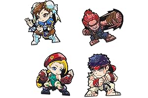 Exclusive Street Fighter Akuma Collectible Enamel Pin Set
