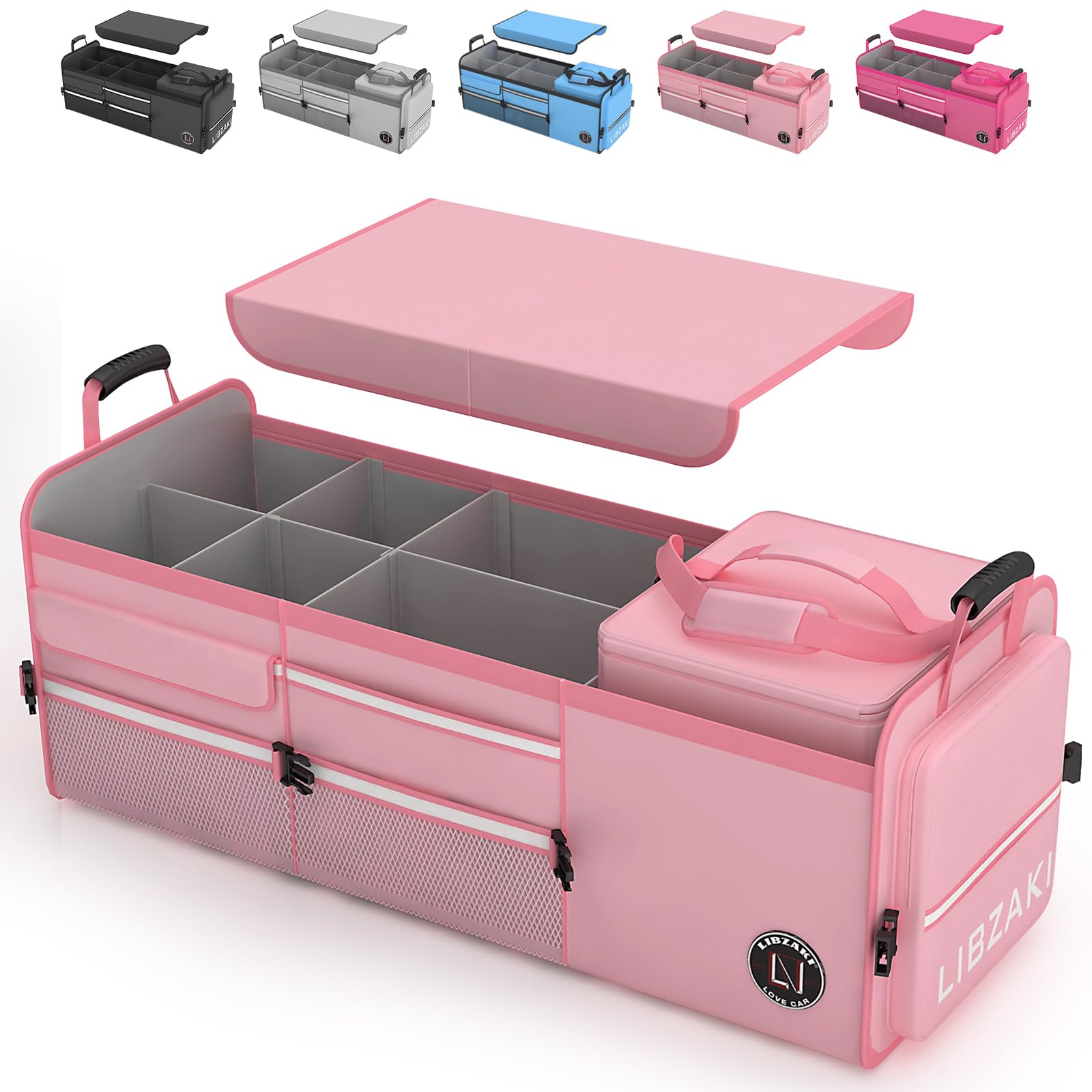 Amazon.com: LIBZAKI Oversize 4 in 1 Car Trunk Storage Organizer