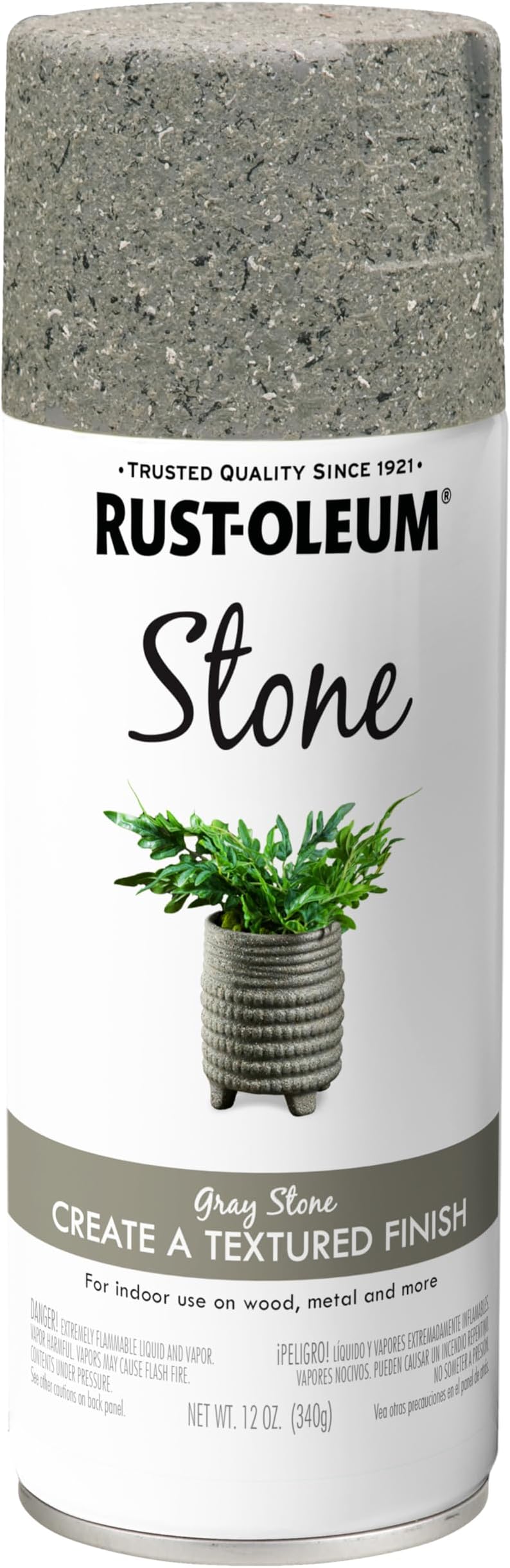 7992830 Stone Creations Spray Paint, 12 oz, Gray Stone