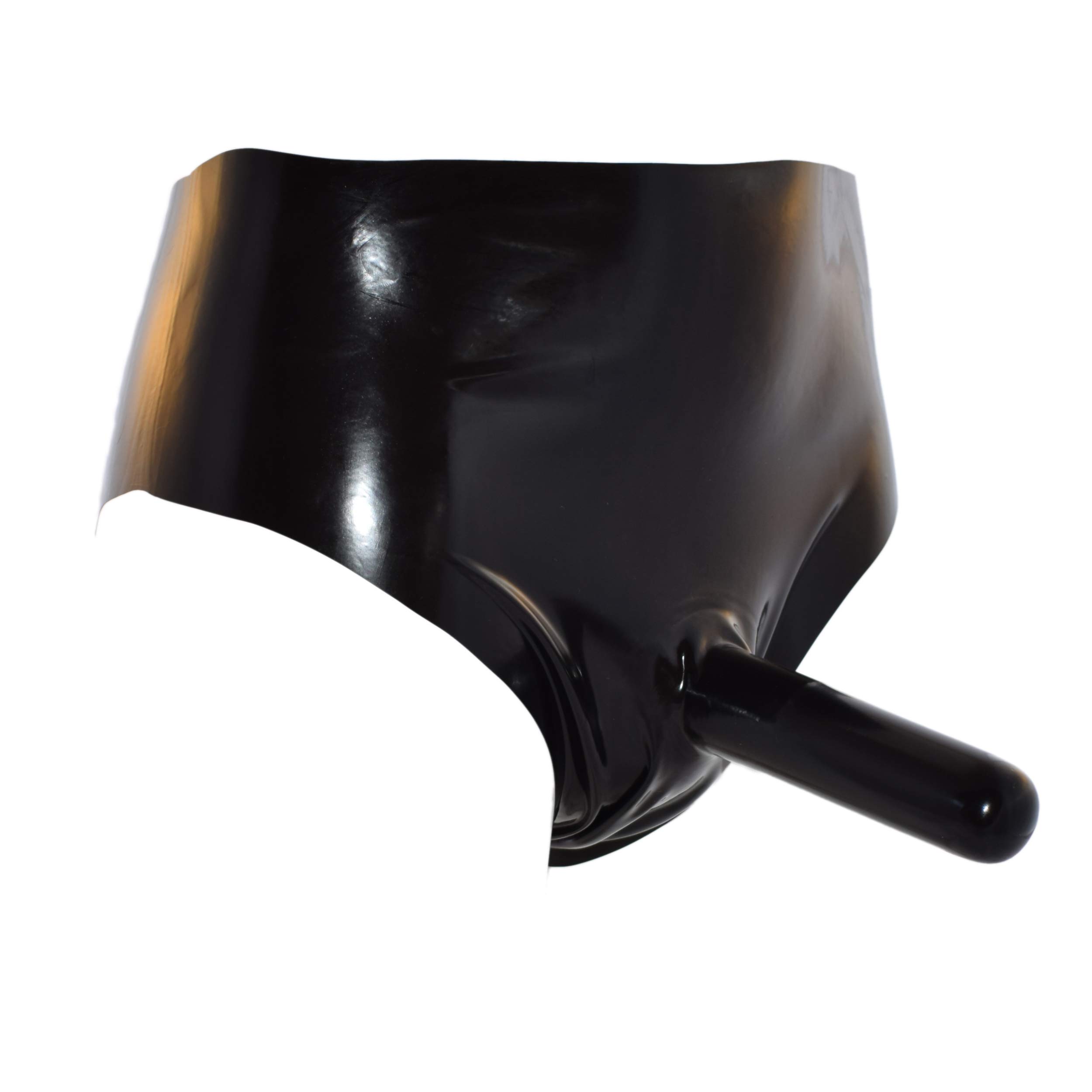 Rubberfashion Slip en Latex Sexy avec étui pénien et godemichet Anal Gonflable - pour Homme