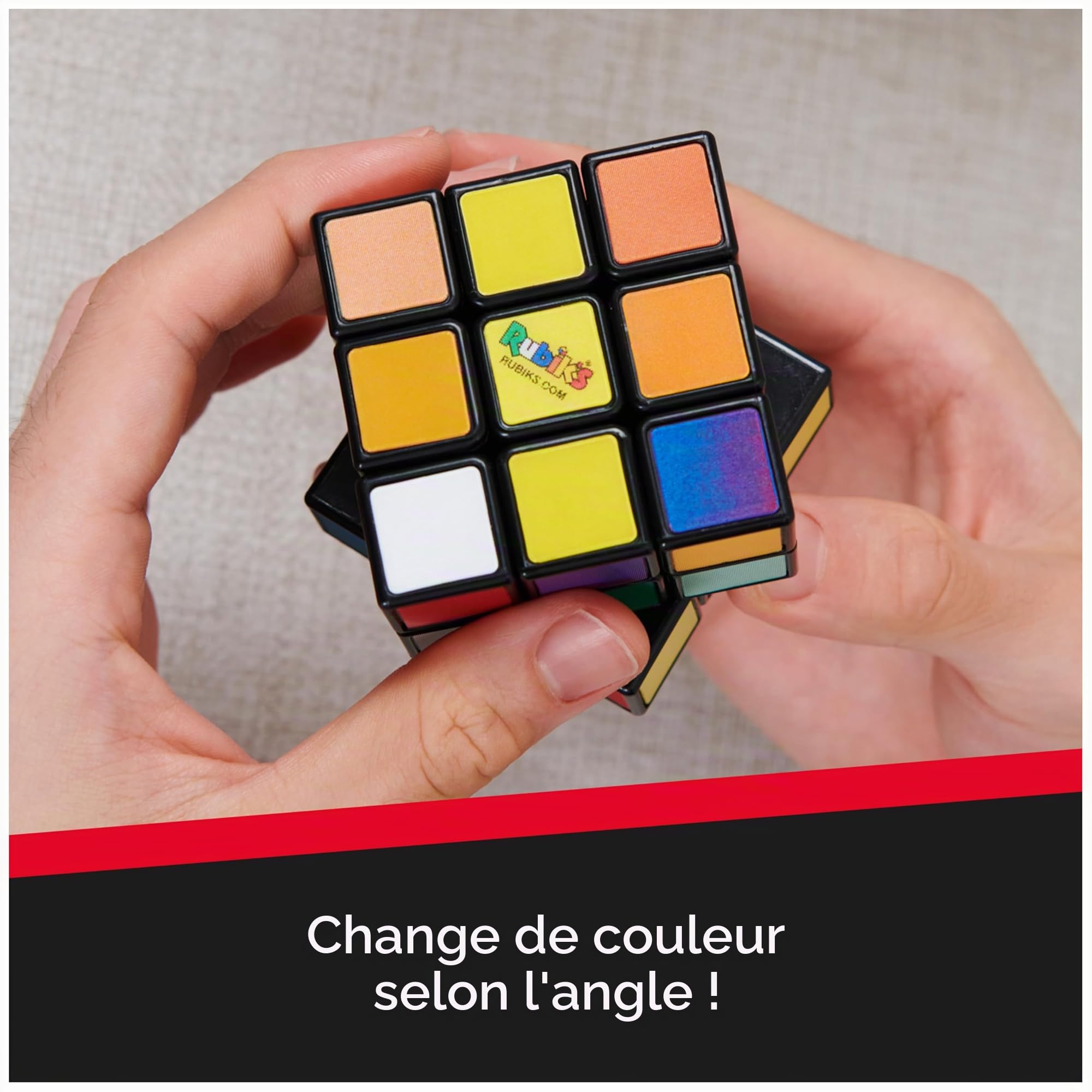 Rubik's Cube, Cube Impossible, Puzzle avancé de Correspondance des Couleurs, l'original 3x3 Rubik, Jouet Anti-Stress, Stimulant Casse-tête et Puzzle sensoriel pour Adultes, Adolescents et