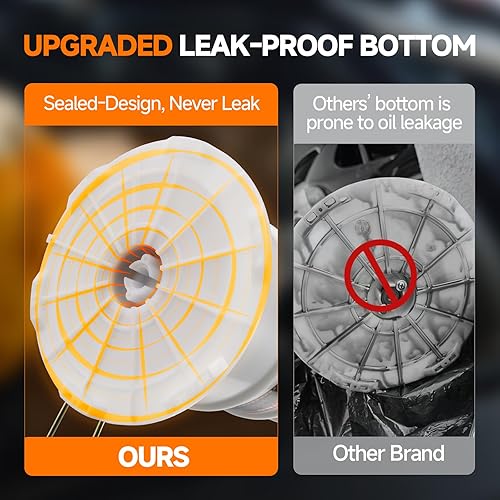 Miniatura 6 de FOUR UNCLES Extractor de aceite de 6.5L  Extractor de líquido al vacío neumáticomanual con removedor de tanque de bomba y 5 tubos para cambio de