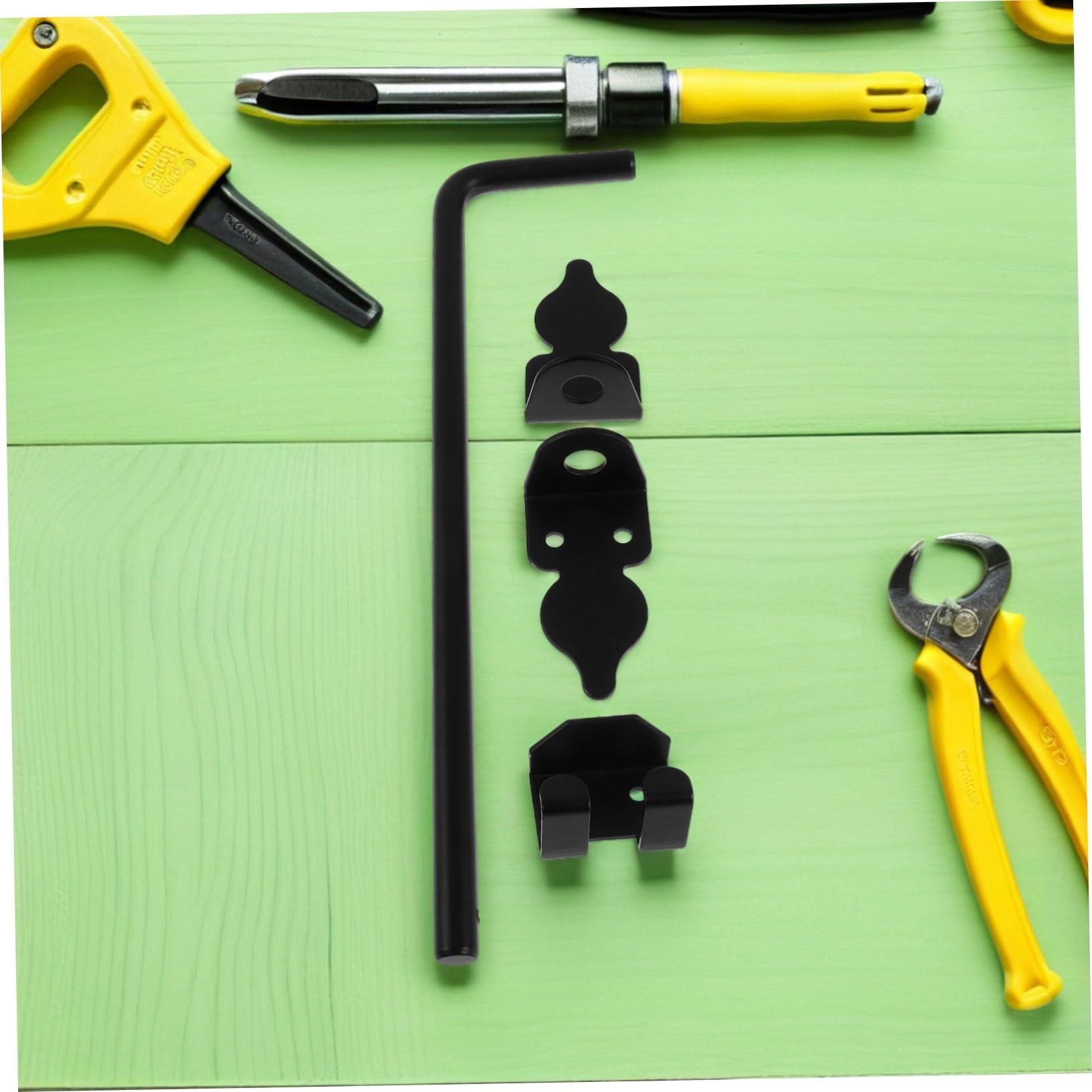 Pestillo de Puerta Metálico de 12 Pulgadas, Negro, 2 Piezas