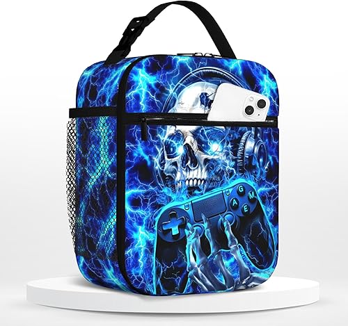 Miniatura 9 de Lonchera con aislamiento para videojuegos, para niños, para niños, escuela, trabajo, oficina, viajes, picnic, senderismo, playa, lonchera JUEGO DE