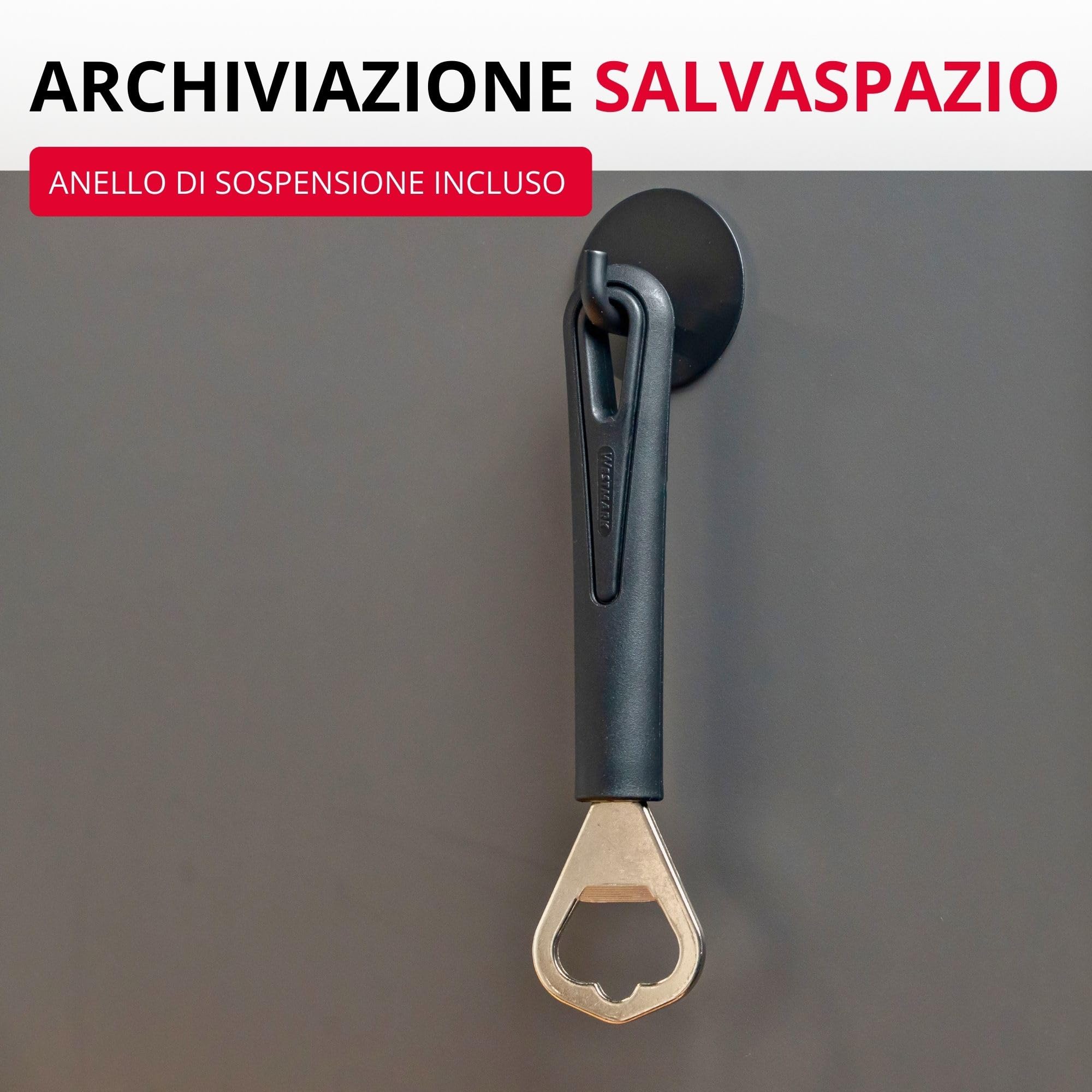 Westmark Apribottiglie, Lunghezza: 17 cm, Acciaio/Plastica, Gentle, Nero, 28082270