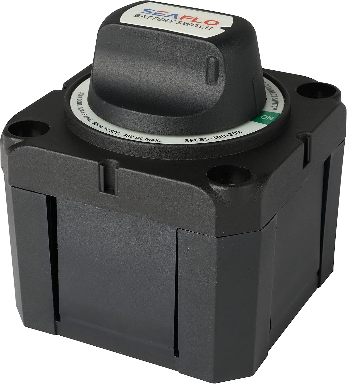 SEAFLO 12V/24V/48V Battery Disconnect Switch Isolator Switch for Marine, Boat, Car, RV, and ATV Vehicles (On/Off)