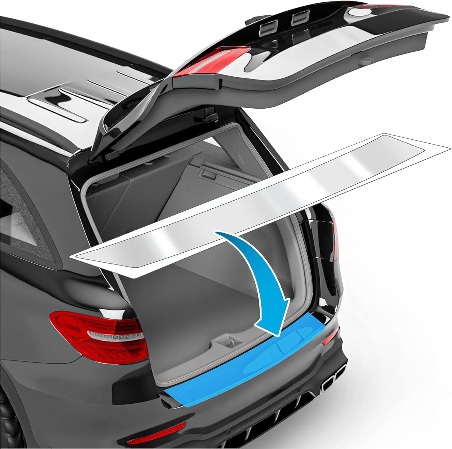 Woniyal Car Door Sill Protector Film for BMW 3er E90 E91 M-Tech 2005-2008