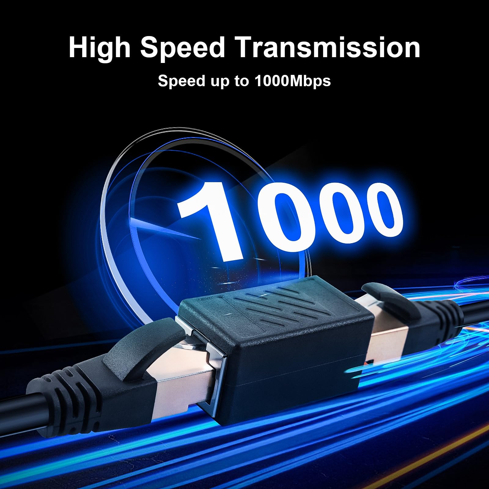 Łącznik RJ45, 3 sztuki, przedłużacz Ethernet, złącze żeńskie na żeńskie Ethernet do kabla sieciowego Cat7/Cat6/Cat5/Cat5e