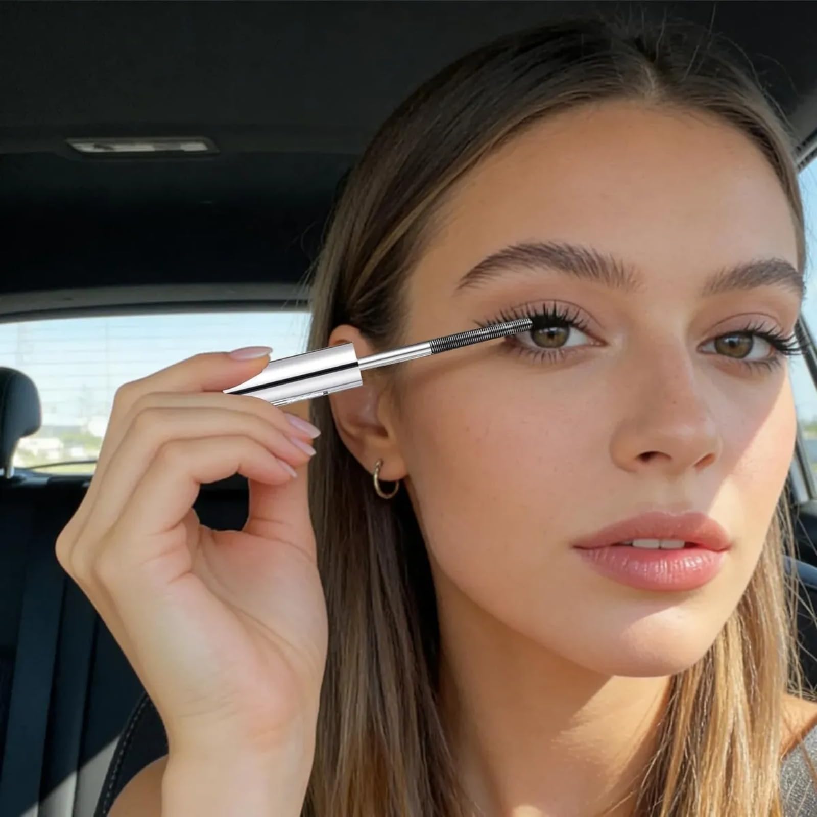 Iron Eye Mascara – 0,5mm Metallbürste, wasserfest, wischfest, mit Vitamin E für gepflegte Wimpern, klumpenfrei (2 Artikel)