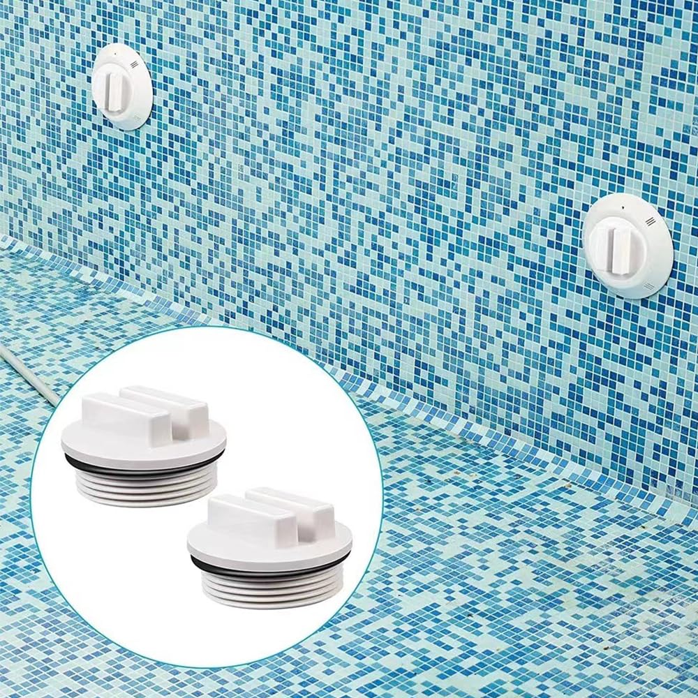 Tappi Invernali Per Piscina Da 5 Pezzi, Tappi Di Scarico Per Tubi Di Ritorno, Skimmer E Idromassaggio, Con Anello In Gomma, Diametro 3,8 Cm. - 2