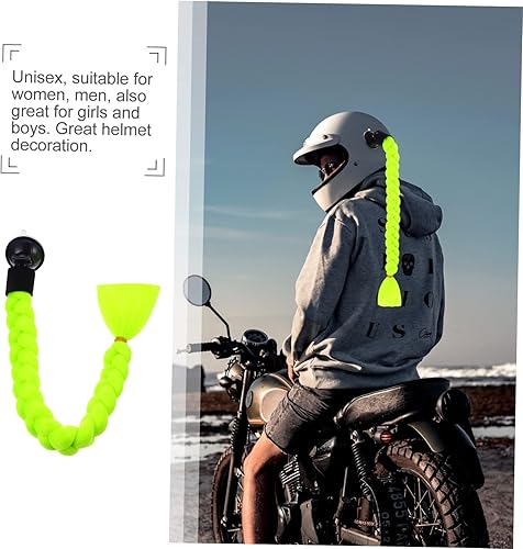 Miniatura 4 de Accesorios de trenza para casco de Motocicleta, accesorios de rastas para mujer, pelucas de casco de cristal, coletas, decoración de casco fresco,