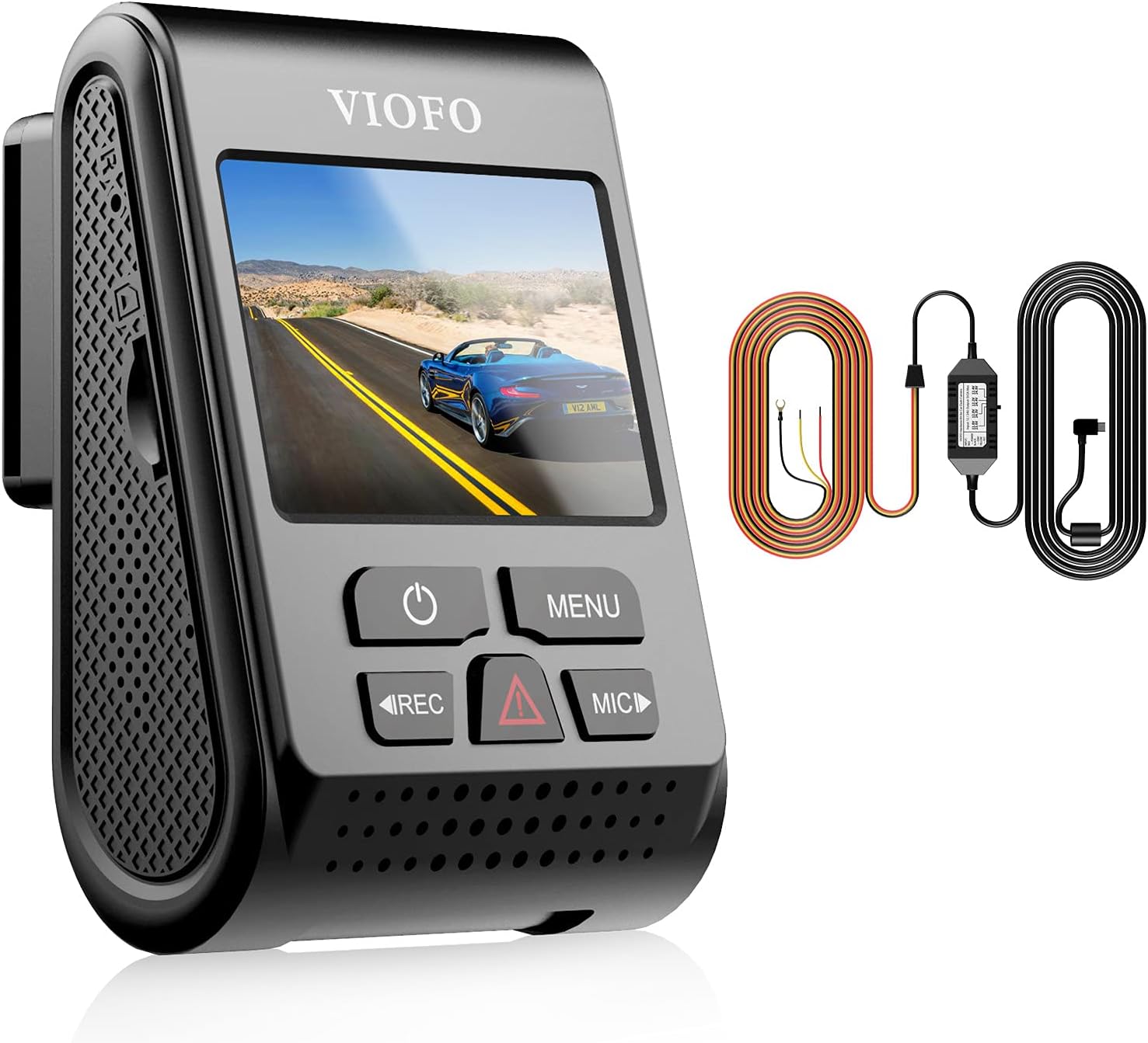 VIOFO A119 V3 2K Dash Cam & HK3 Hardwire Kit Bundle – Ultra Clear 2560x1440P HD + Car Camera with GPS & Night Vision - Complete Your Car Security with 140-Degree Wide Angle Lens