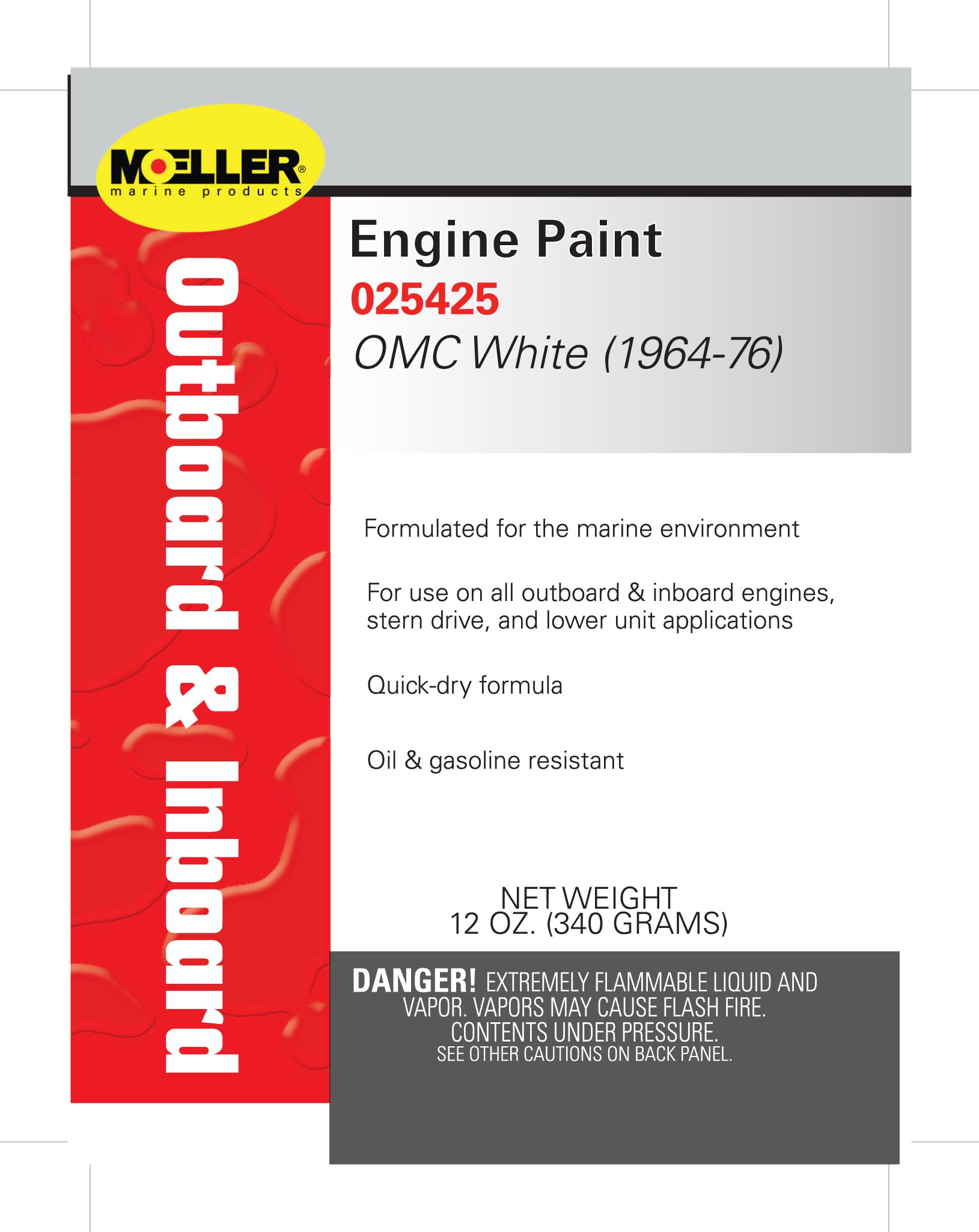 Engine Paint Color: OMC White (1964-76)