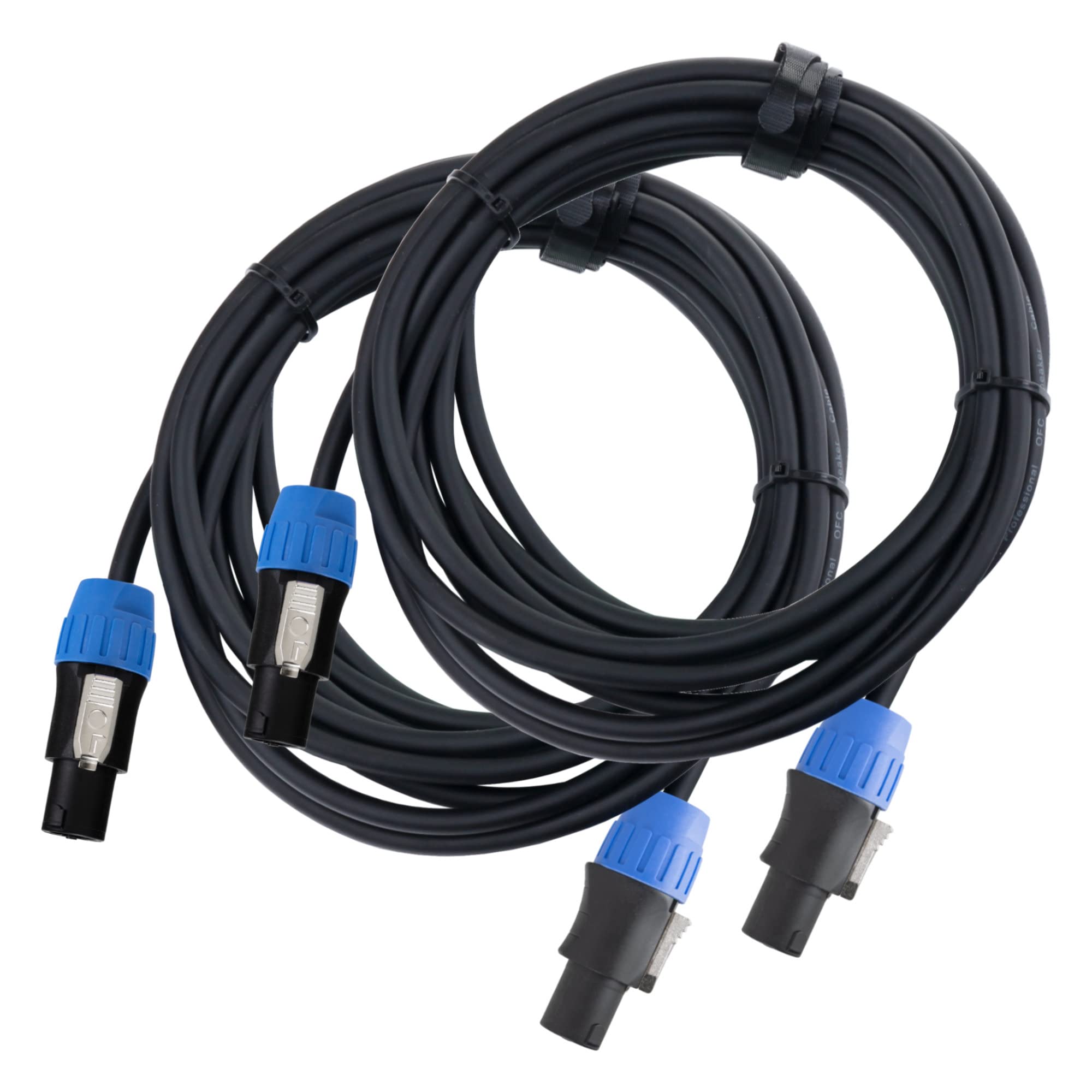 Pronomic pro-line BOXSP2-5 Cavo per Altoparlanti Compatibile Speakon 5m Set | Cavi per casse professionali, Connettore: 2 poli compatibile Speakon, Sezione conduttore: 2x 2, 5 mm², Lunghezza: 5 m