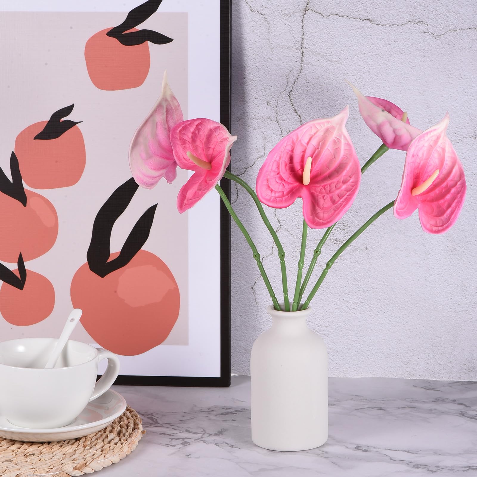Amazon.com: PATIKIL 13" Artificial Anthurium Lily Flowers, 10 Pack  Permanent Flower Floral Arrangements Bouquet for Home Decor Bridal Wedding  Festival Party, Light Pink : Home & Kitchen