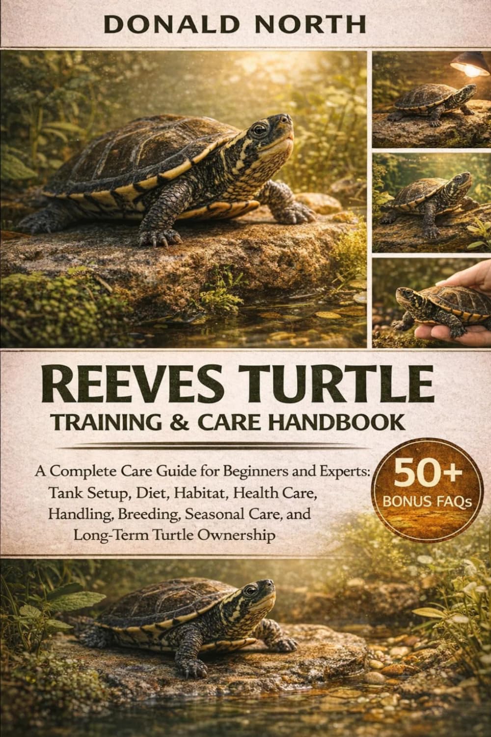 REEVES TURTLE TRAINING & CARE HANDBOOK: A Complete Care Guide for Beginners and Experts: Tank Setup, Diet, Habitat, Health Care, Handling, Breeding, Seasonal Care, and Long-Term Turtle Ownership.