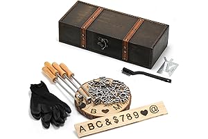 44-Count Branding Iron Set for Felt Hats