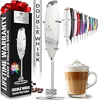 Vista 47 de Zulay Kitchen - Batidor eléctrico de mano para café, lattes, capuchinos, matcha y chocolate caliente, mezclador portátil para bebidas, accesorio