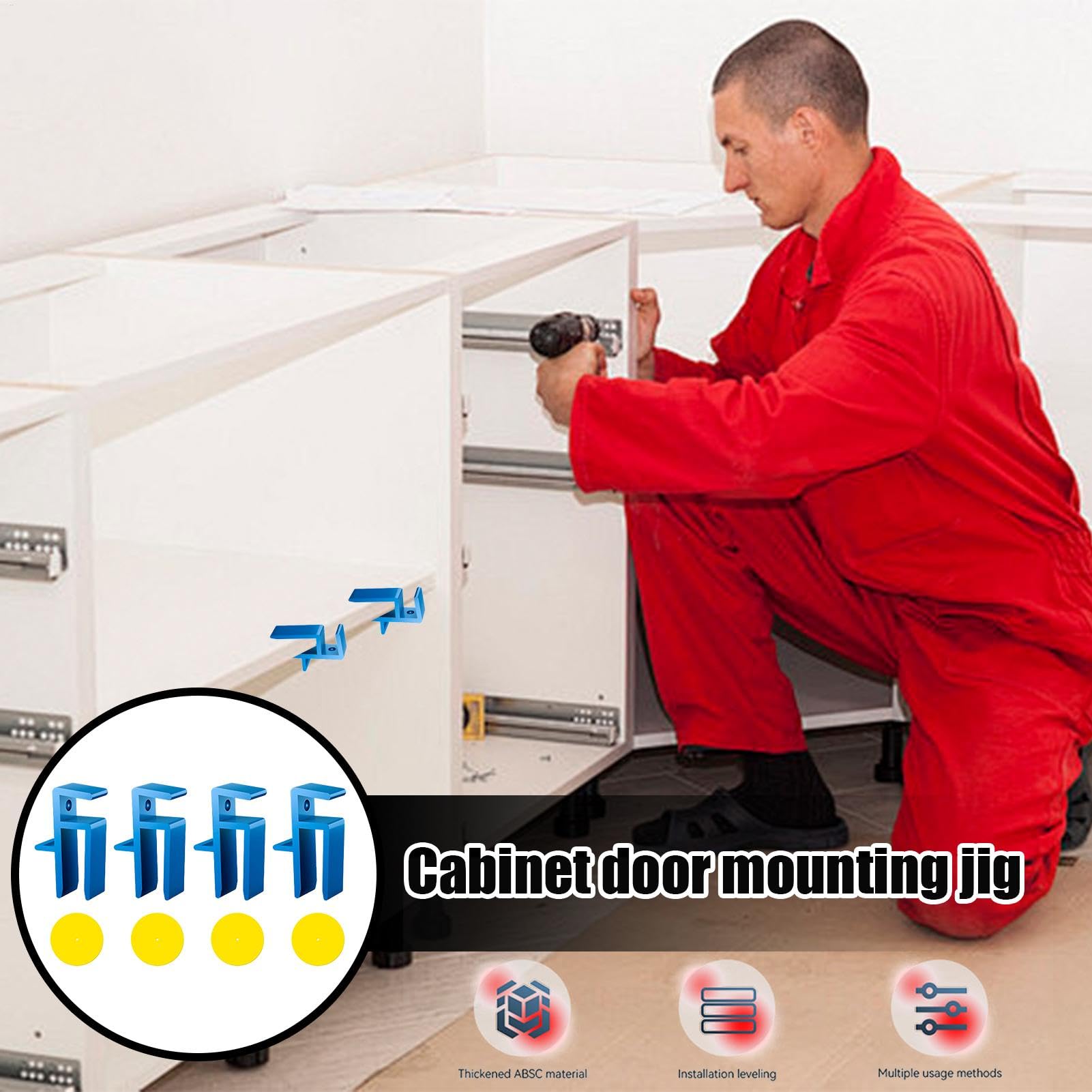 U Scribe Jig - Maschera e strumento per la lavorazione del legno | Morsetti per la scrittura del pannello 'armadio, strumenti multifunzionali per la lavorazione del legno professionale