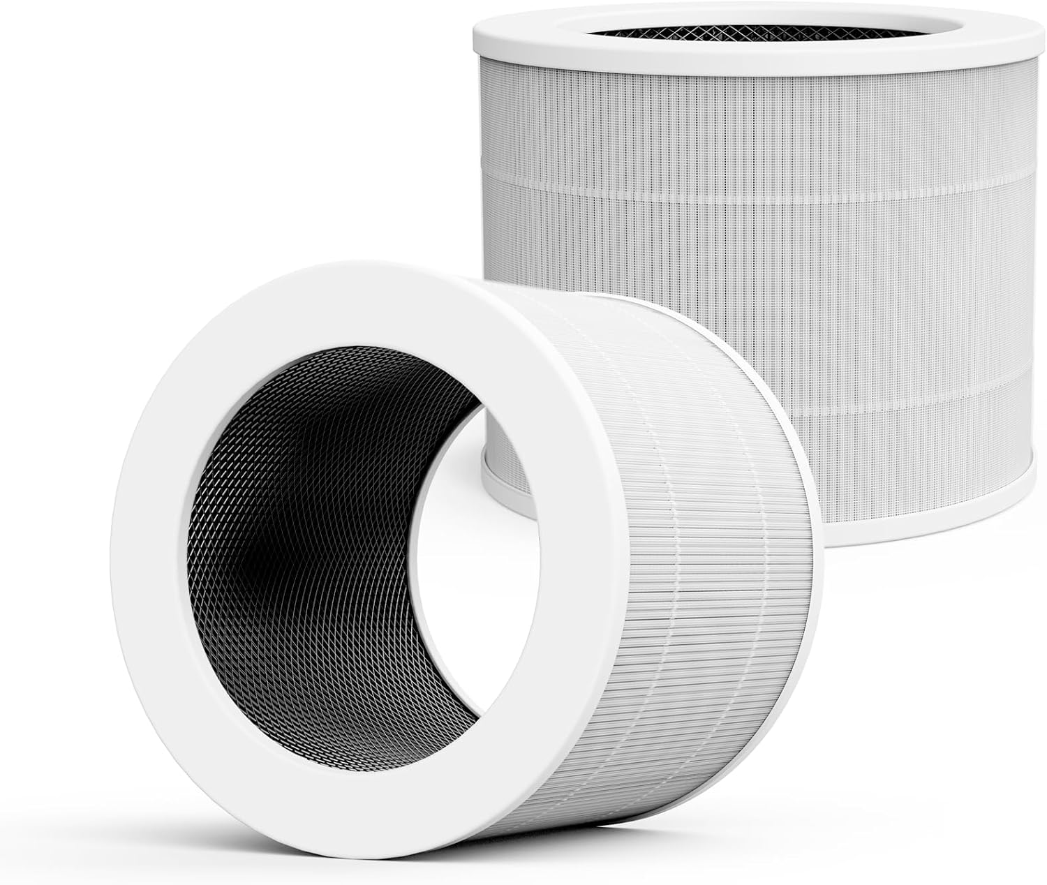 Two Cobectal replacement air filters, one standing upright and one lying on its side.