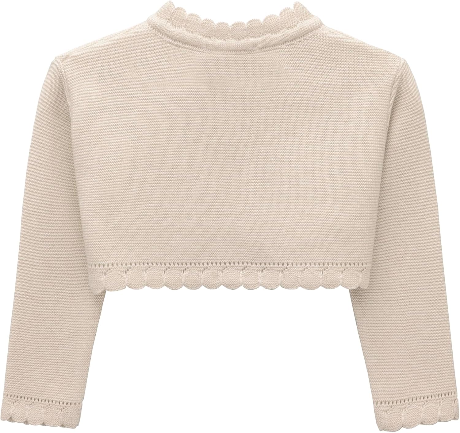 Lilax Baby Girls' Long Sleeve Cardigan Knit Button Closure Bolero Shrug - Image 3