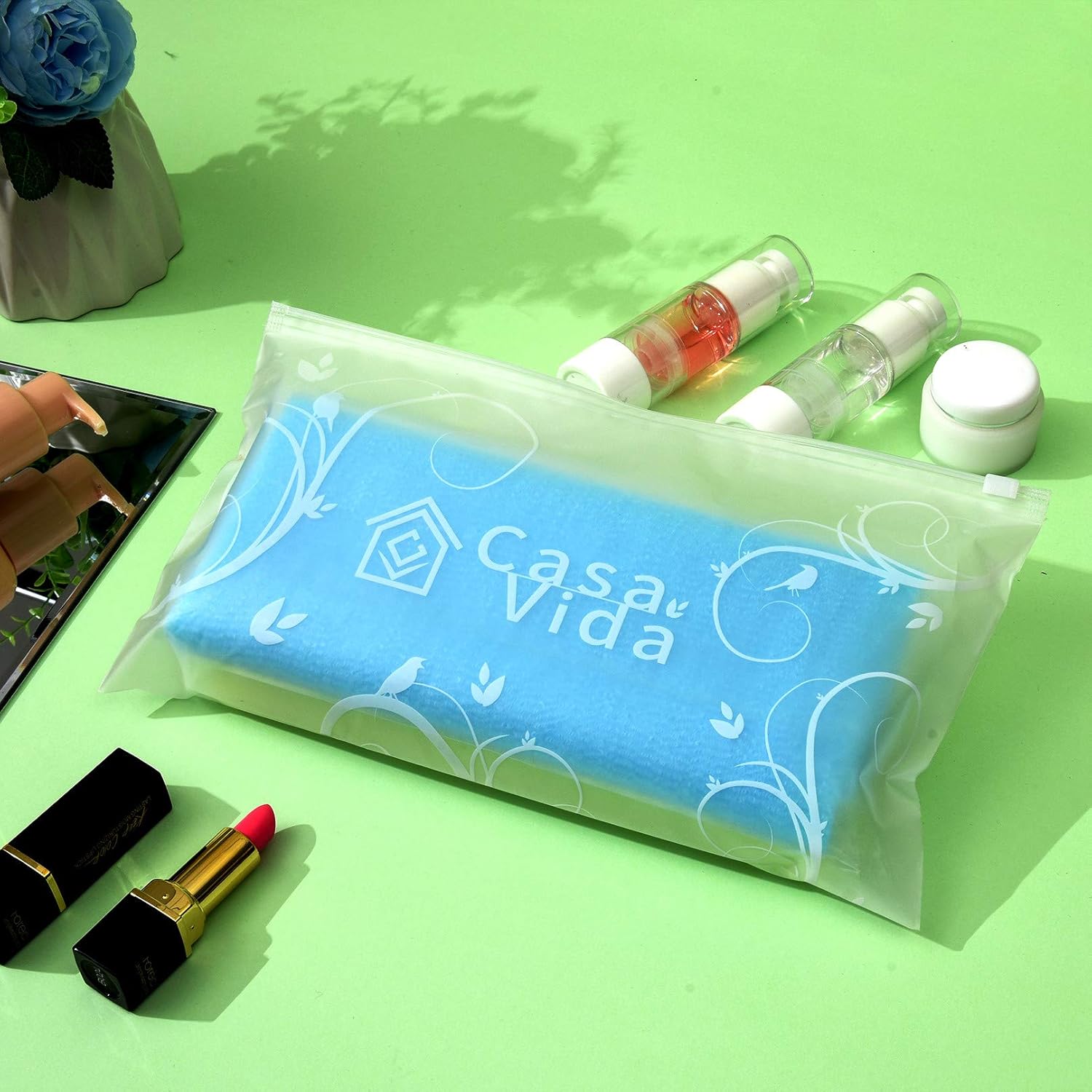 Exfoliating Washcloth Japanese Beauty Washcloth Nylon Bath Sponge Korean Loofah Towel Large Wash Cloth Body Scrub Premium Washcloths Exfoliating Shower Back Scrubber 3 Pack by CasaVida (Blue x 3) : Beauty & Personal Care