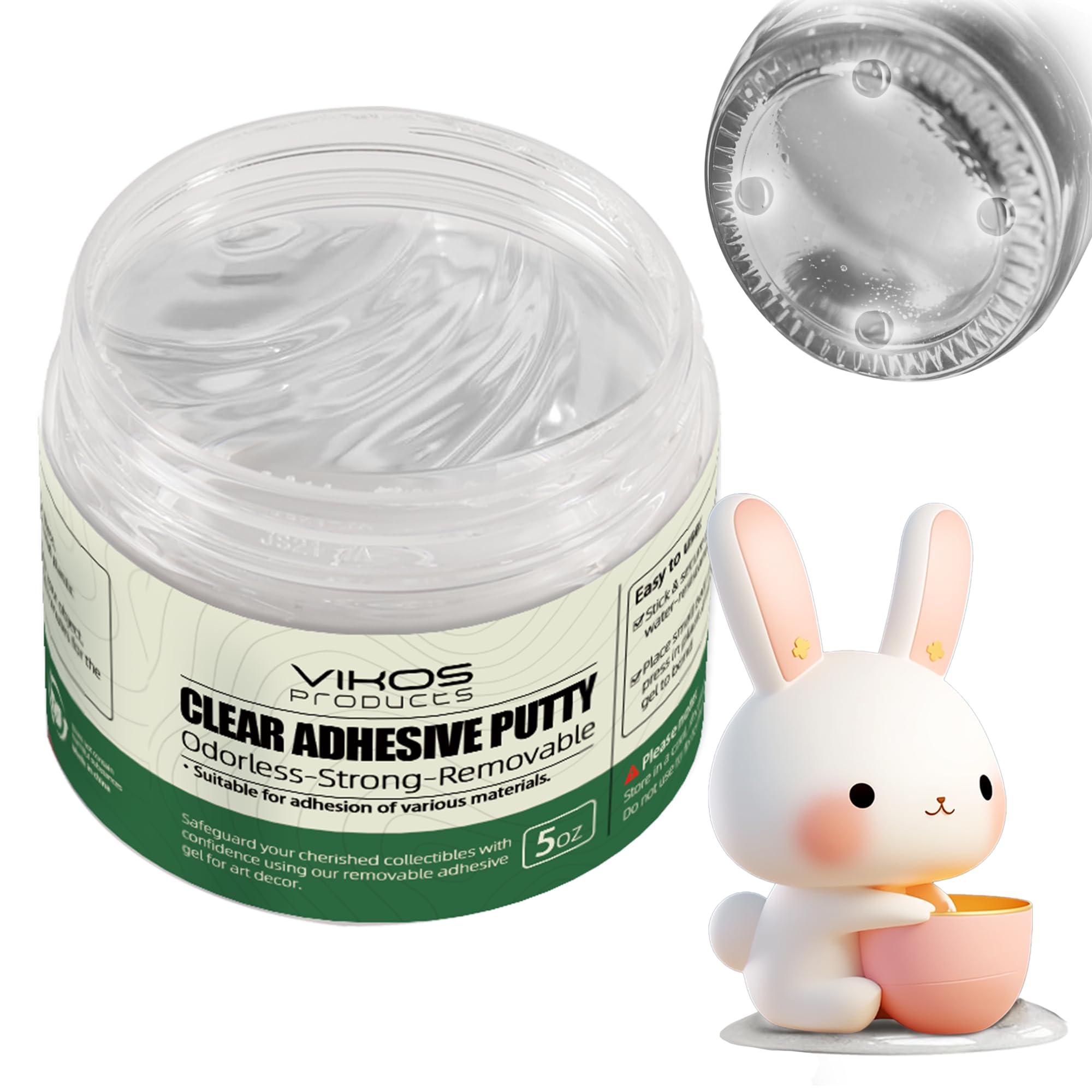Clear Museum Gel Clear Sticky Putty Removable Round Putty Reusable ...