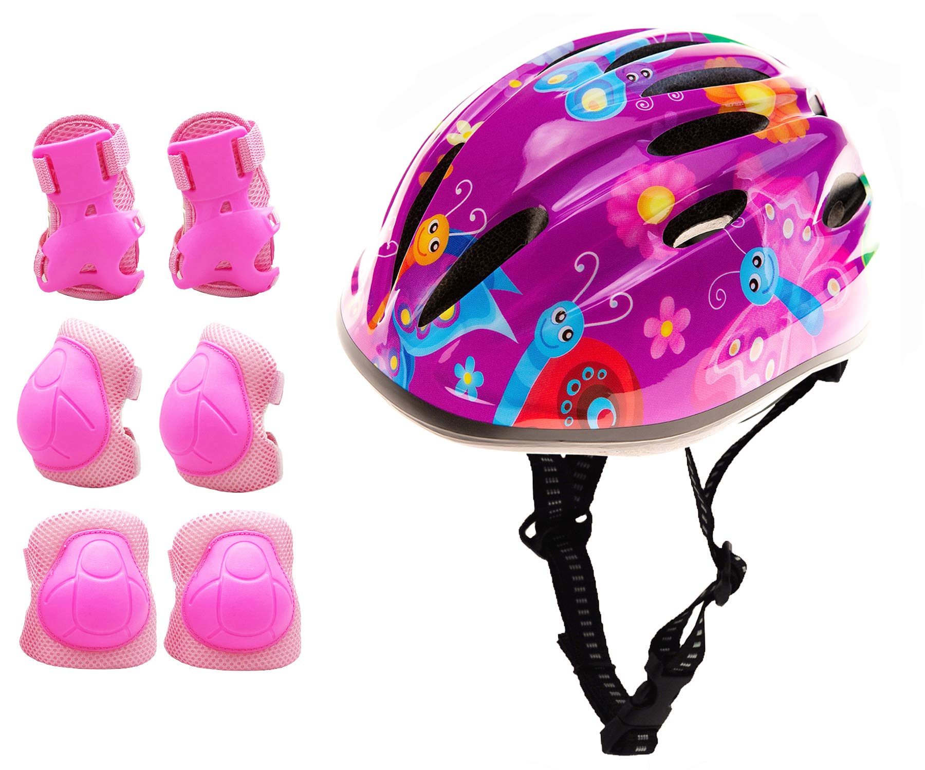 Girl Helmet for Bike,Kids Bike Pink Helmet for Girls Approximately Ages  3-10 Years Adjuastable and Multi-Sport, from Toddler to Kids CPSC Certicated
