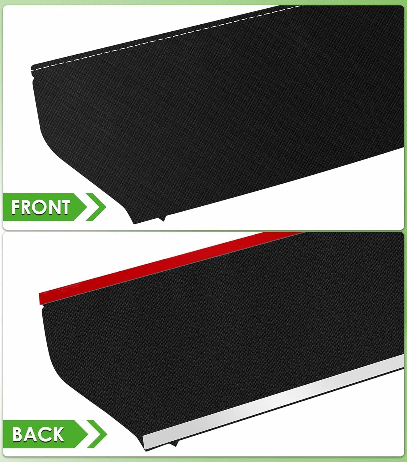 Rear Window Trench Hood Rear Window Rainwater Deflector Gutter Guards for Jeep Wrangler JL 2018-2026 and for Wrangler JK 2011-2017