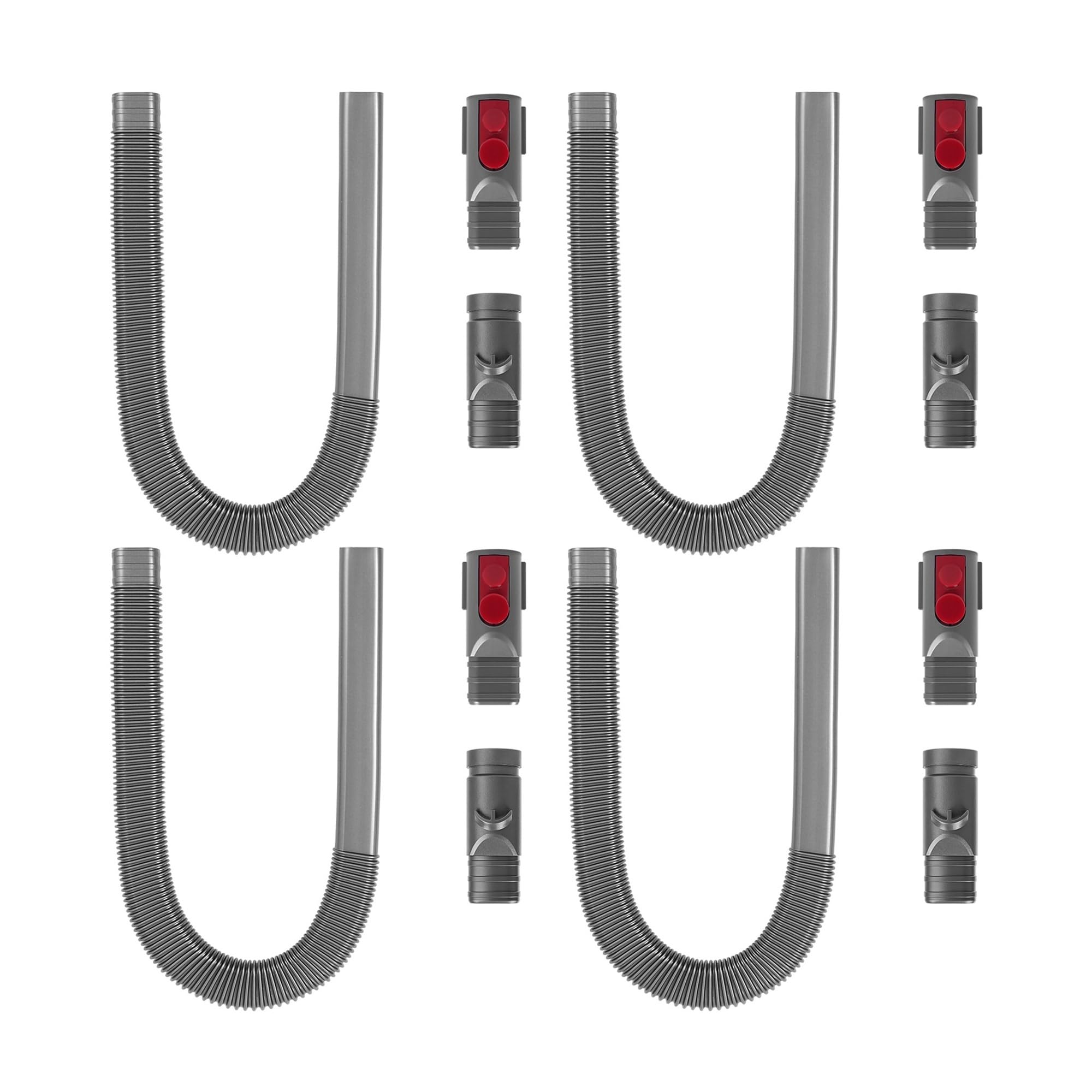Cleaner Hose ，Compatible for Dyson， V7 V8 V10 V11 V12 V15 Vacuum(Grey Hose Set C)