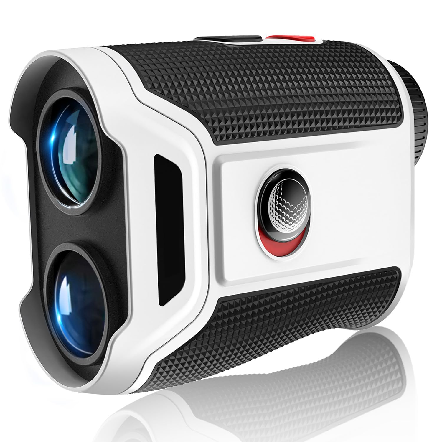 Golf-Entfernungsmesser mit Neigungsschalter, 1200 Yards ±0,5 Yards hohe Präzision, magnetische Halterung, Vibrations-Flaggenverriegelung, USB-C-aufladbar und IP54 wetterfest