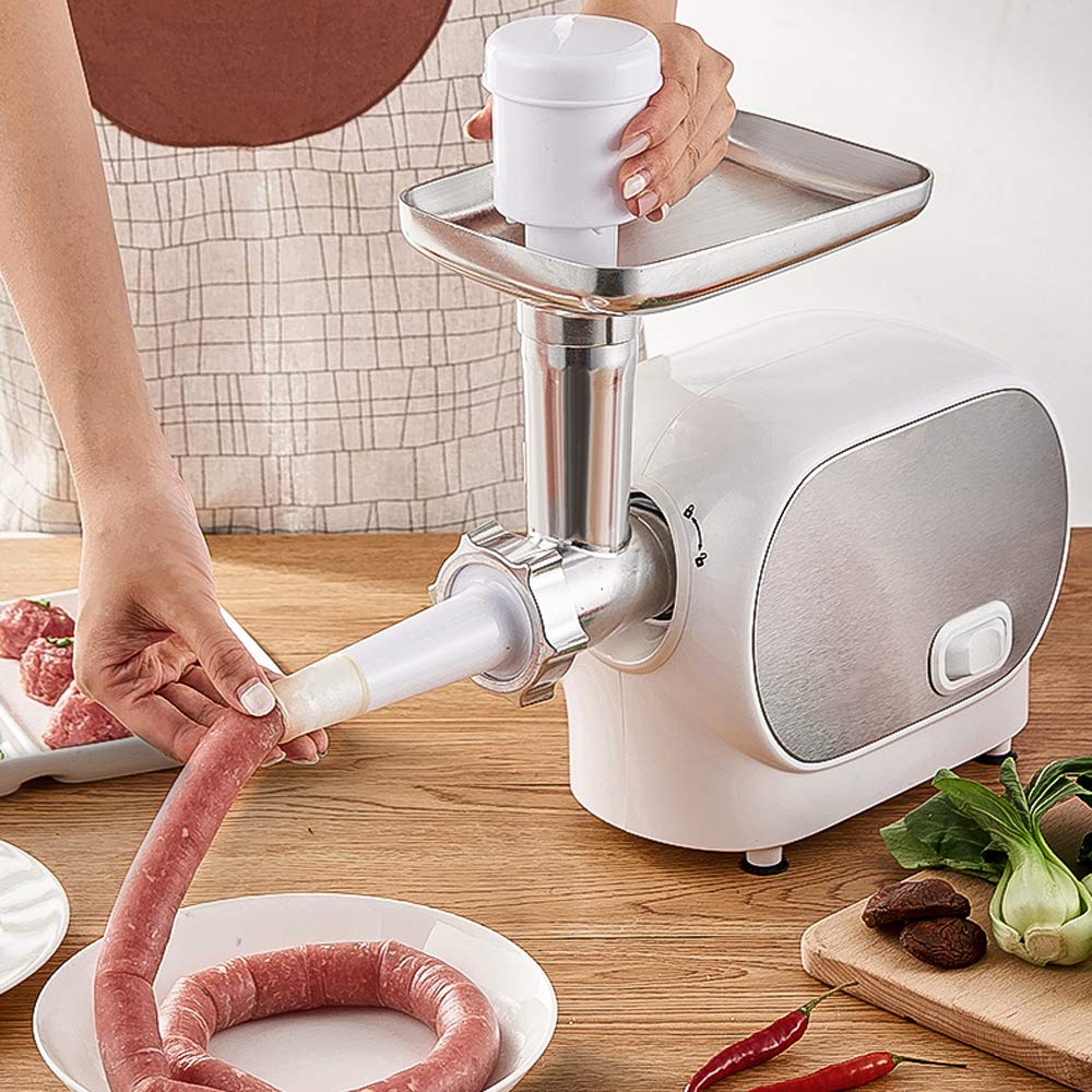 Hanchen Picadora de Carne Eléctrica 1500W Máquina de Picar Carne Verduras Multifuncional Embutidora de Salchichas para Hogar Cocina